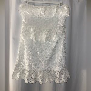 Lace Strapless Dress